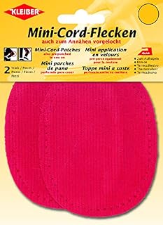 Kleiber Small Iron On or Sew On Oval Cord Arm/Knee Patches-Blue