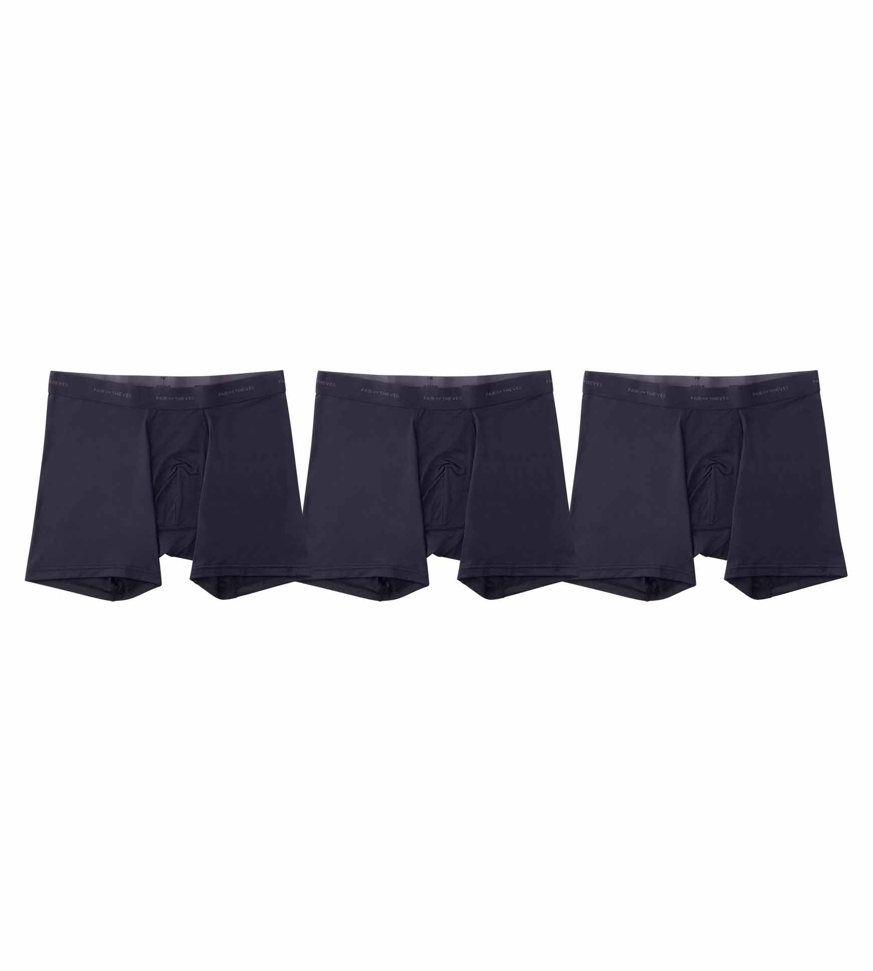 Pair of Thieves Men's Quick Dry Action Blend Boxer Briefs 3 Pack - Moisture-Wicking & Breathable for All-Day Comfort
