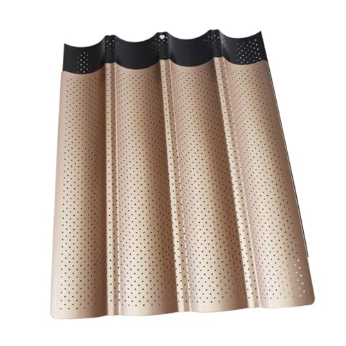 OUNONA 1pezzi Teglia Antiaderente Per Baguette Con Resistente Al Calore Stampo Per Pane Francese Uso Domestico Nero