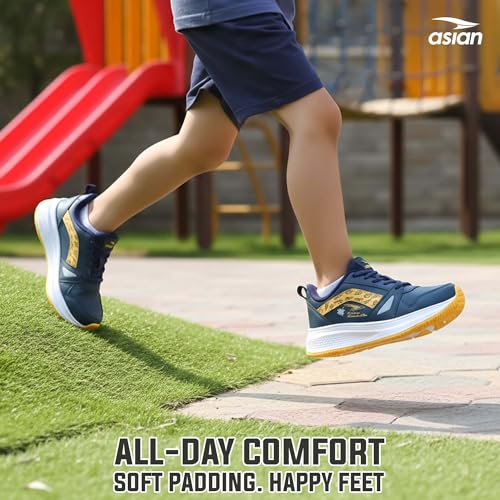 Image of ASIAN Adventure-56 Kids Running Shoes | Stylish Sports Sneakers with Memory Foam, Breathable Mesh Shoes | Anti-Slip Grip Sole for Daily Use, School & Travel