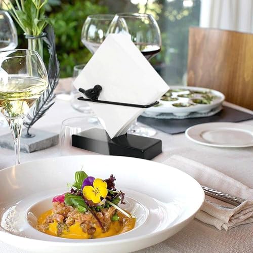 Napkin Holders for Paper Napkins Golden Metal Napkin Holder for Table Stylish Cocktail Napkin Holder Flat Napkin Holder for Home Kitchen Dining Dining Table Centerpiece Decor3