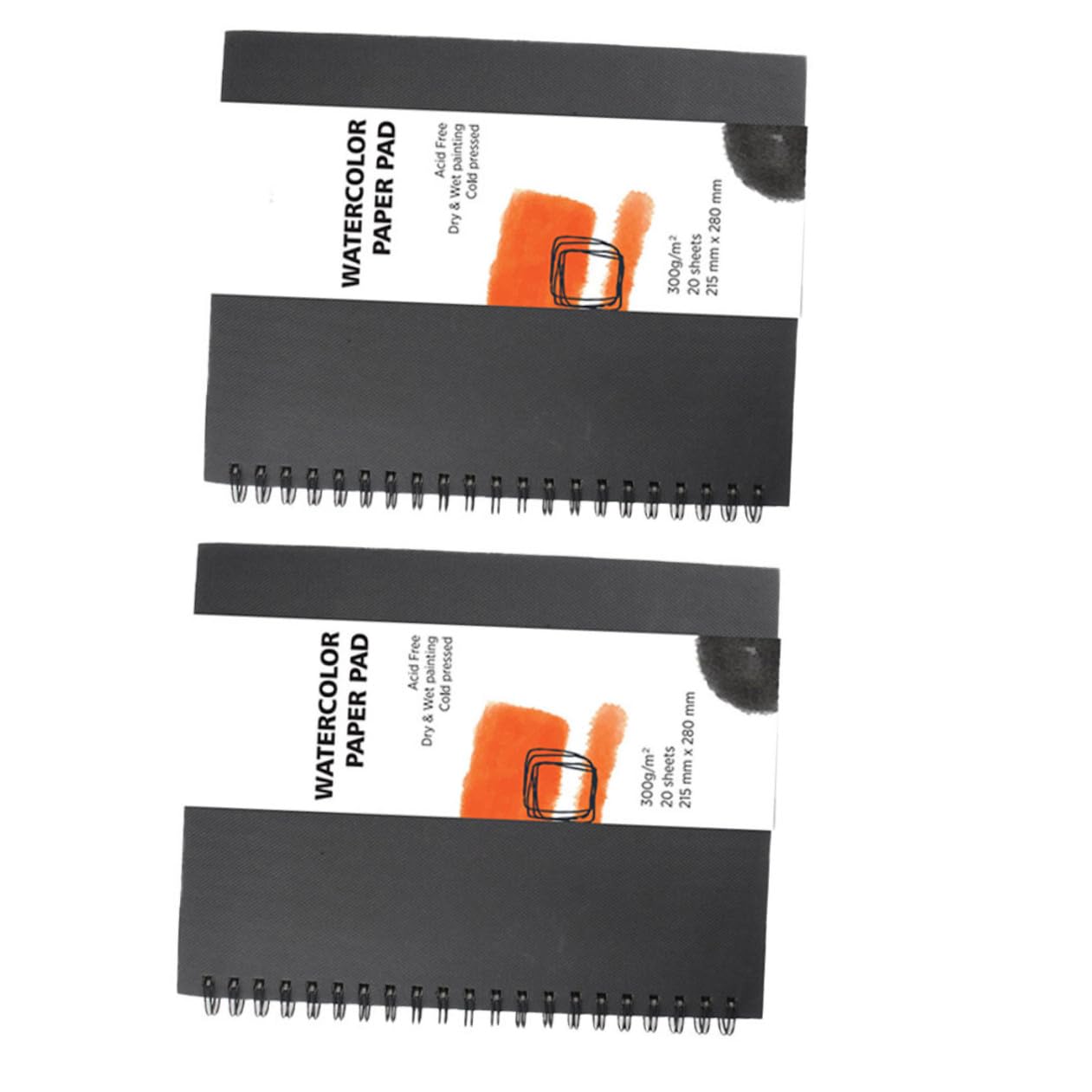 Carnet de Croquis Artistique Noir 2pcs à Couverture Rigide