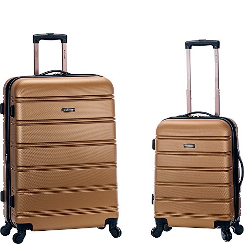 Image of Rockland 20 Inch 28 Inch 2PC Expandable ABS Spinner Set, Gold, One Size