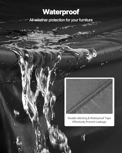 Bâche de protection extérieure imperméable pour grand mobilier de jardin 420D - 4