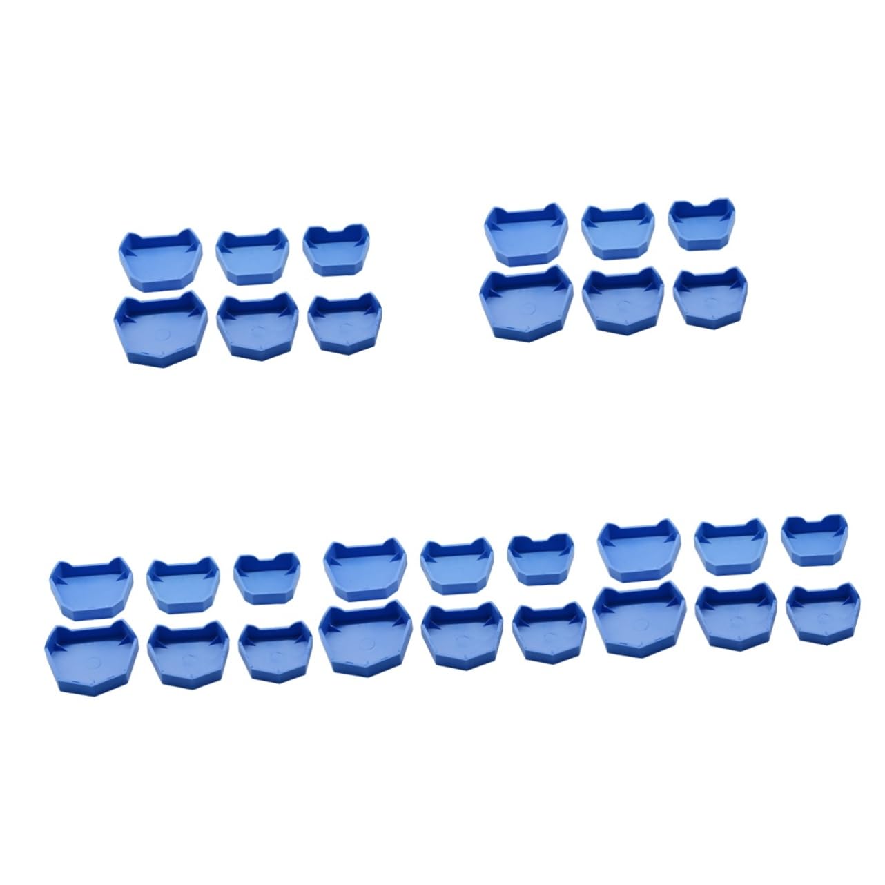 30pezzi Base Per Modelli Dentali Molds Tray Con Notches Per Laboratori Odontoiatrici Base Flessibile e Resistente Per Modelli Orali
