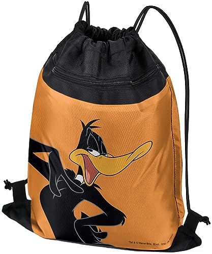 LOGOVISION Looney Tunes Daffy Duck Drawstring Backpack Sports Bag Sackpack 17