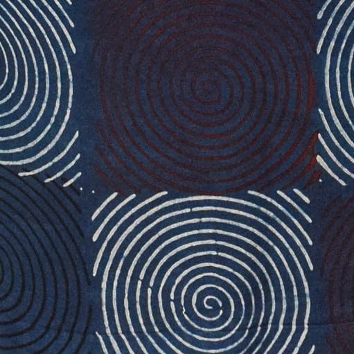 Image of Ethnics of Kutch Womens's Ajrakh Modal Silk Natural Dye Hand Block Print Unstitched Kurta Fabric