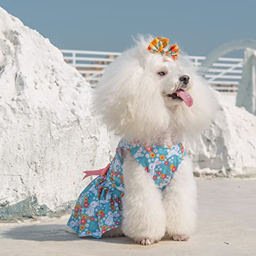 Image of CuteBone Dog Mesh Dress Puppy Sundress Pet Outfit Summer Fashion for Small Dogs Girl Cat Clothes