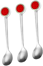 jojofuny Conjunto De 3 Peças De Colher De Aço Inoxidável Colher De Coquetel Colheres De Mistura Colheres De Servir De Metal Colher De Aperitivo Colheres Criativas Colher De Café Expresso