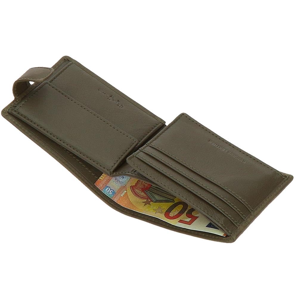 Pepe Jeans Staple Cartera Horizontal con Cierre de Click Verde 11x8,5x1 cms Piel by Joumma Bags