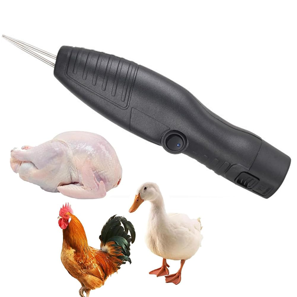 MRKU Electric Poultry Feather Plucker Machine,Handheld Electric Chicken Plucker