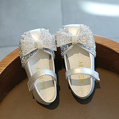 Crystal Princess Shoes for Kids Child Girls Stage Soft-Soled Non-Slip Dance Shoes Glitter Mary Jane Shoes4