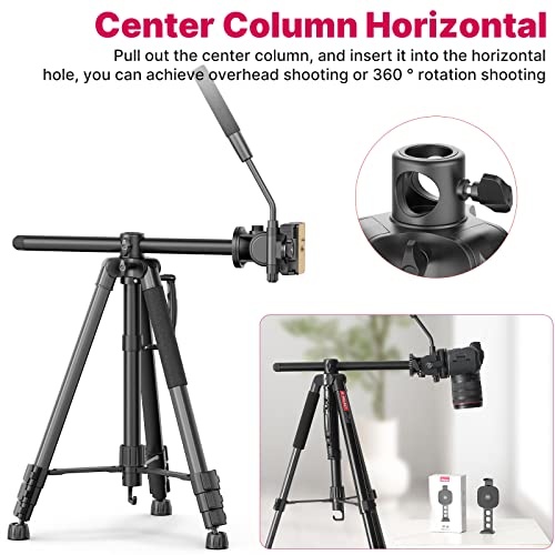 Image of ULANZI VT-02 Metal Camera Tripod | Heavy Duty, Portable & Adjustable Stand for DSLR, Smartphone & Vlogging | Strong, Compact & Travel-Friendly