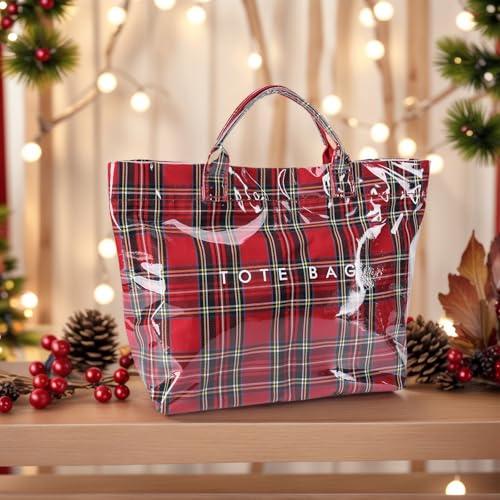 Image of PVC Tote Bag for Women Waterproof Plastic Jelly Tote Letter Print Hobo Handbag for Travel, Gift