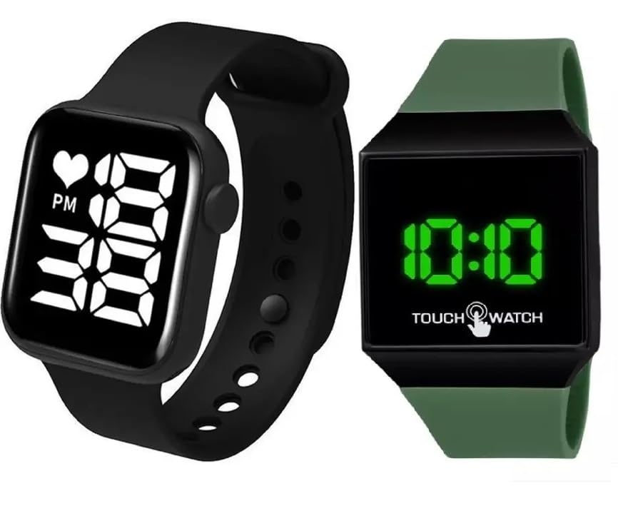 Combo Kids Watch Multi Color Touch Screen Fashion Luminous LED Display Fashionable Children Kids Digital Watches Big Led Watch for Kids, Boy & Baby Girls-Digital Watch for Kids Combo Watch for Kids (B0D7F5ZHZD) Amazon Price History, Amazon Price Tracker