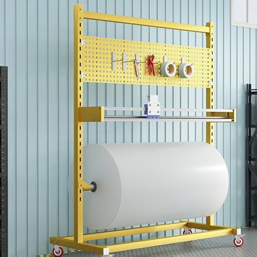Scaffale di stoccaggio del rotolo del tessuto con la taglierina regolabile per l'imballaggio efficiente e la spedizione in magazzino o officina