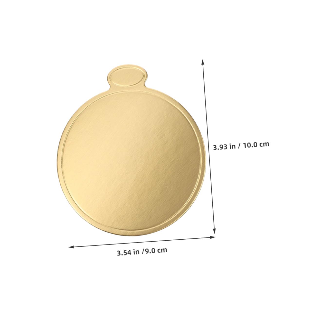 Base Rotonda per Torta Mousse in Carta, 200 Pezzi Oro