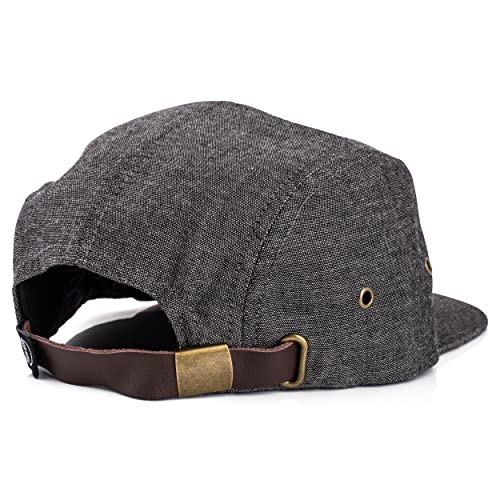 Image of Blackskies 5-Panel Cap with Floral Pattern Unisex Baseball Cap