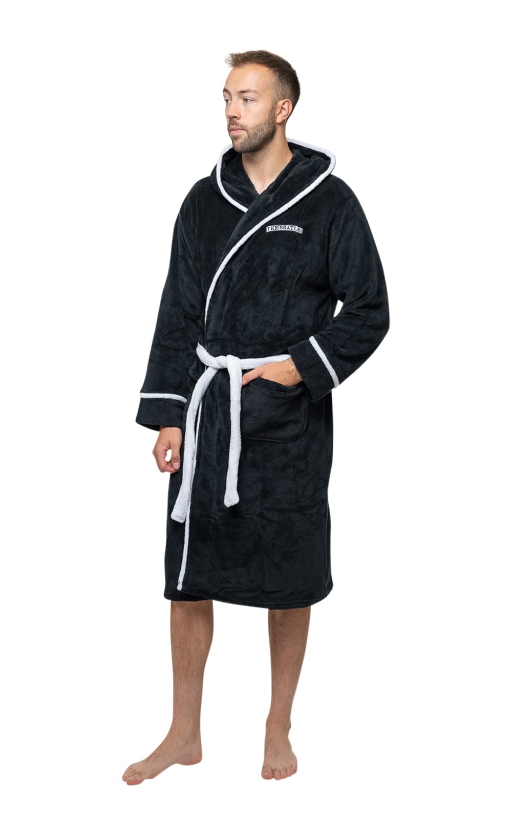 The Beatles Bathrobe Abbey Road Band Logo Official Black Unisex Medium