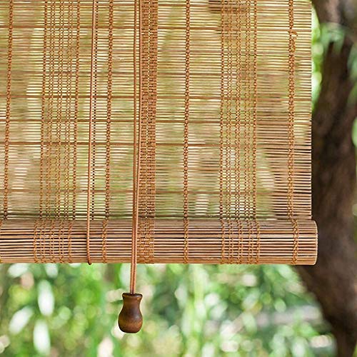 Mr.T Cortinas Reed/Rusa de Madera Persianas Verticales apagón de Cortinas de bambú persianas venecianas for Ventanas y Puertas, Interiores/Persiana Enrollable de Aislamiento (Size : 140X160CM)