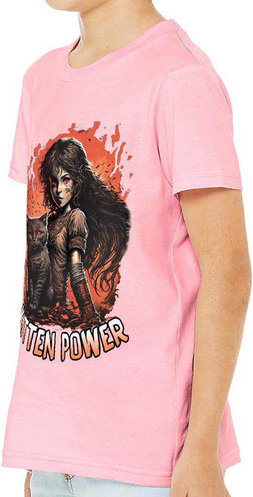 Kitten Power Kids' T-Shirt - Cute T-Shirt - Art Tee Shirt for Kids