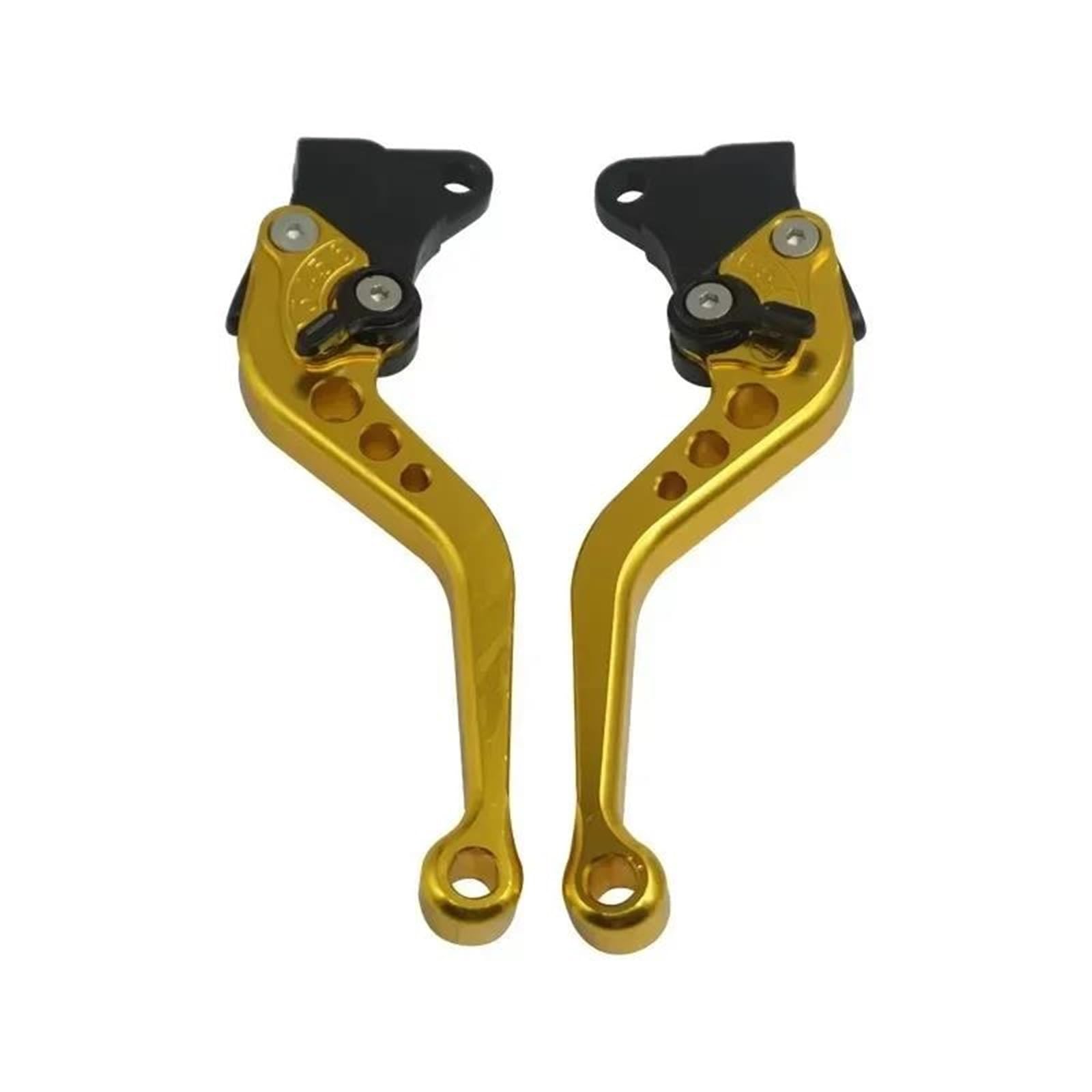 Paire De Poignée De Levier De Frein à Tambour D'embrayage De Moto En Aluminium CNC Rouge Pour Suzukis(Jaune