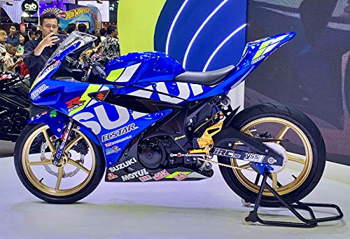Amazon | GSX-R125 GSX-S125 バックステップ青 ABS対応4ポジション＋ 