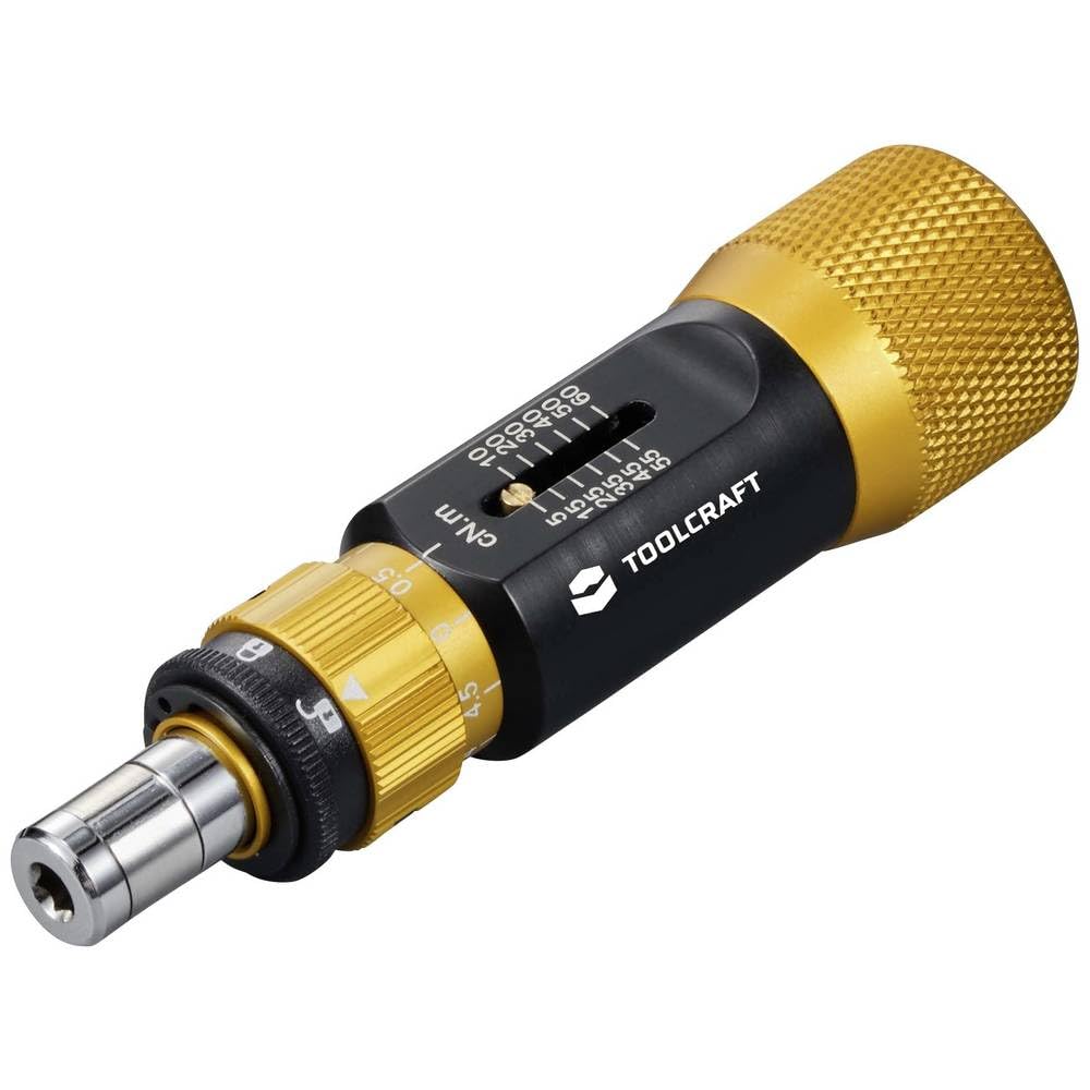 TOOLCRAFT TO-9627246 Elektronik- u. Feinmechanik Drehmoment-Schraubendreher Größe (Schraubendreher) 4 mm