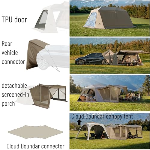 Carpa para camping instantánea para 4 personas 4 estaciones miniatura 3