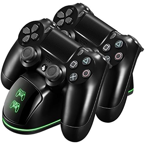 CGZZ PS4 Controller Charger and Stand, Fast Dual USB Controller Charging Station, PS4 Charging Dock Fast Charge with LED Indicators and Overcharge Protection,Compatible with PS4/PS4 Pro/PS4 Slim Cover