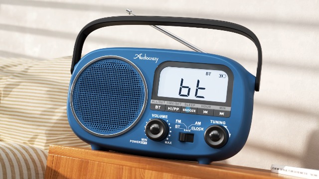 Amazon.com: Audiocrazy Portable Radio AM FM with Bluetooth,Built