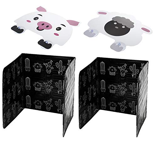 Kitchen Anti Splash Cover Set Of 4,Spatter Proof Oil High Temperature Resistant Aluminum Foil Oil Baffle For Stove Top Protect Kitchen Sink Water Splash Proof Retaining Plate With Sucker #TOP1