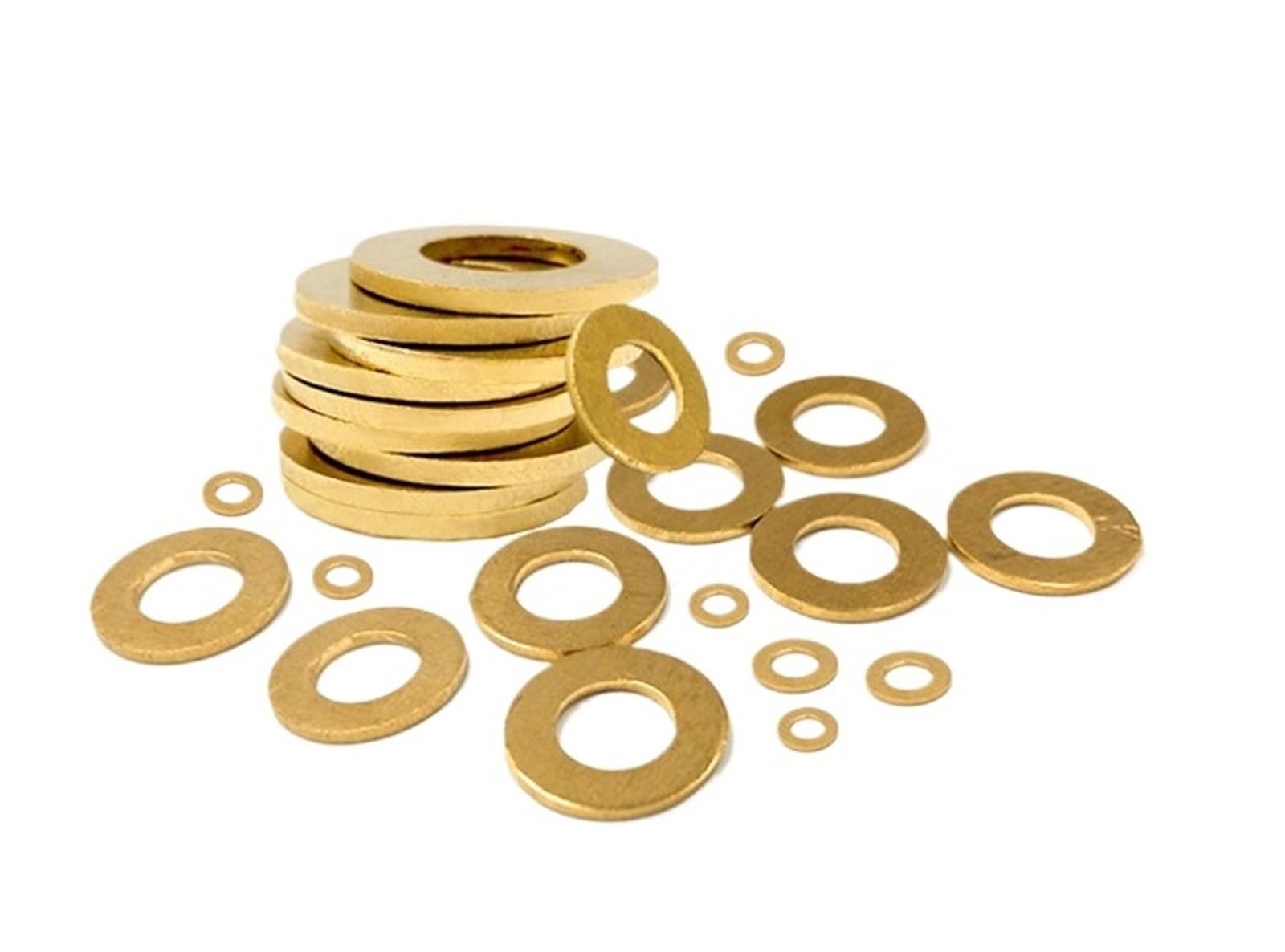 Anillos de Junta arandela Plana latón M2-M20