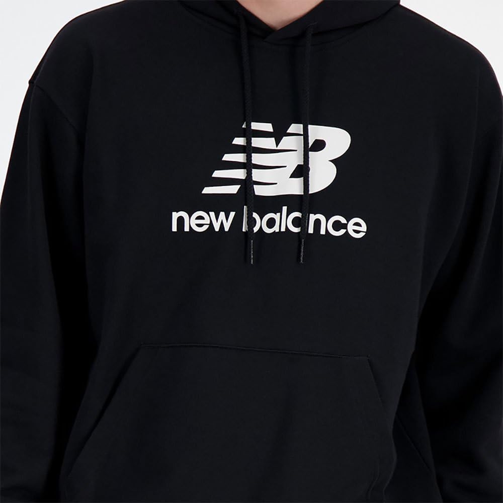 New Balance Sport Essentials Fleece Logo Hoodie Maglia di Tuta Uomo (Pacco da 1)