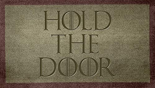 Artisan Kiss70cm x 40cm Washable Door Mat Game of Thrones HOLD THE DOOR (Fallen Rock Hold)