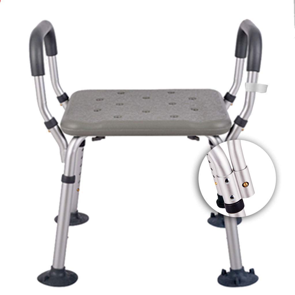 Pieds en aluminium durables pour ce tabouret de salle de bain ergonomique haut de gamme