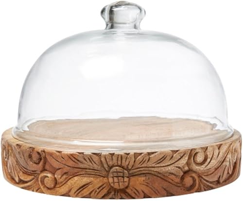 Santa Barbara Design Studio Cúpula de cristal con base tallada - Grande