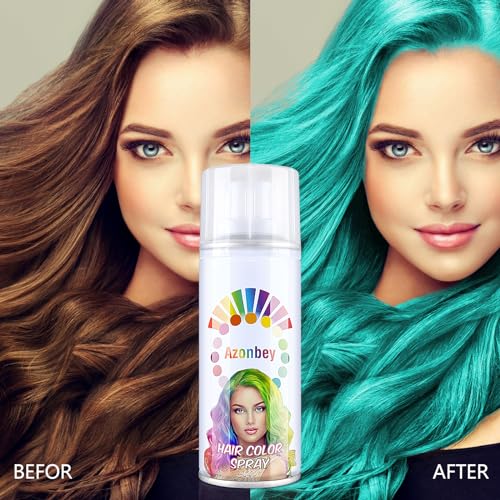 Azonbey Spray Tinte Temporal para Cabello Azul Polvo miniatura 6