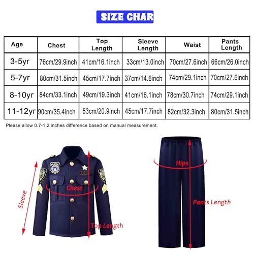 Watlie Police Officer Costume For Kids thumb #5