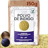 VIRHEA® Indigo Polvo Orgánico 150g - Tinte Natural para Cabello y Tejidos con Indigofera Tinctoria - Colorante Vegetal para Pelo y Tela - Alternativa Saludable sin Químicos para Coloración Azul