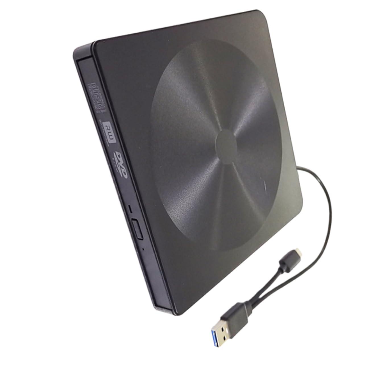 Mipcase Typec External DVD Drive Ultra Thin Multifunctional Optical Drive for Laptop USB Powered Lightweight Portable Strong Error- Black