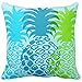 N\A Funda de Almohada Floral Hawaii Momona Piña Hawaiian Tropical Polynesia Funda de Almohada Decorativa Decoración para el hogar Funda de Almohada Cuadrada en Pulgadas