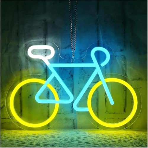 Enseigne au Néon Vélo LED pour Illuminer un Salon de Cycliste ou un Garage Urbain