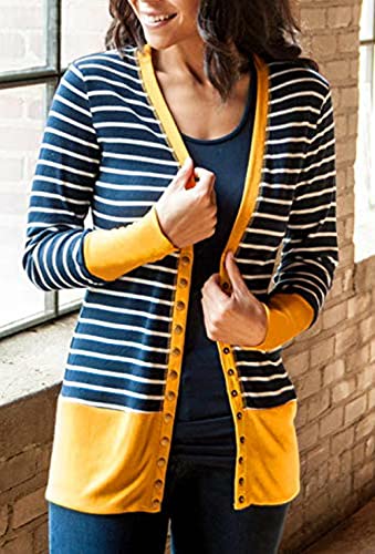 Women's Button Down Cardigan Long Sleeve Tops Shirts Outwear Solid Knit Ribbed Open Front Cardigan Sweaters2