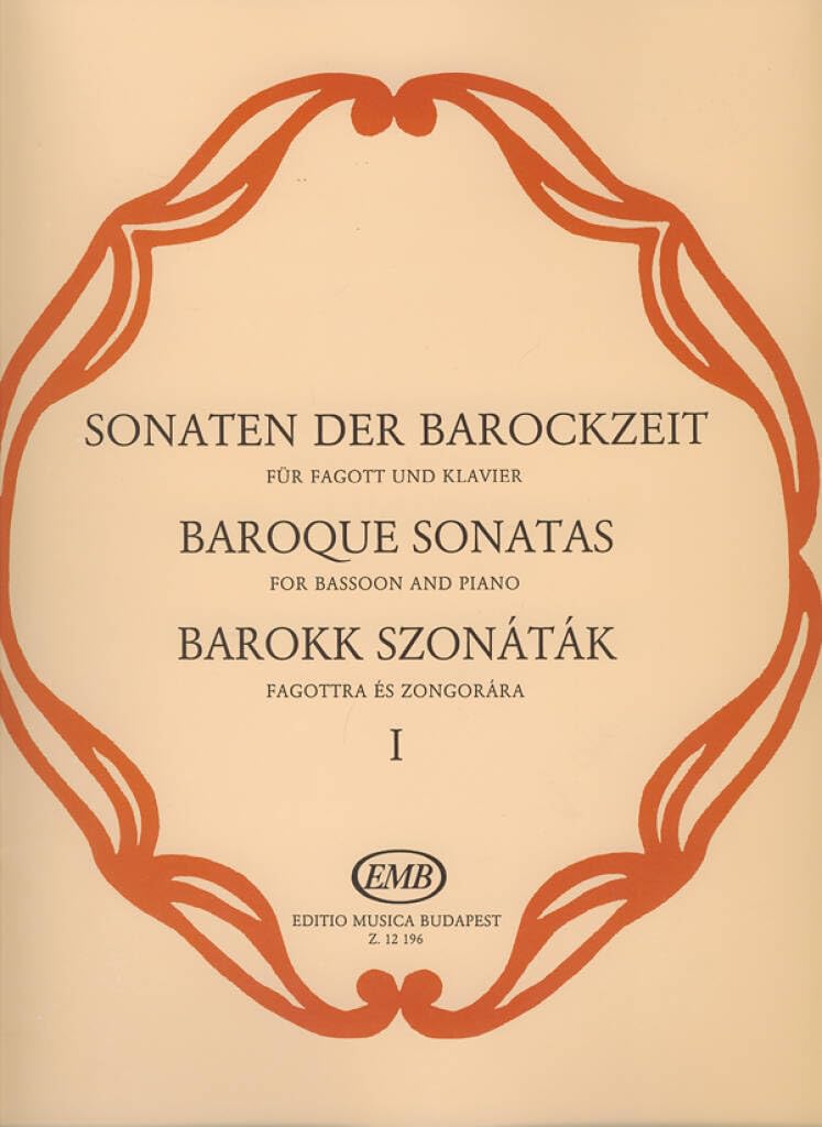 BAROQUE SONATAS 1 (Bassoon and Piano)      Sheet music – January 1, 1983