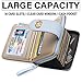 SNUG STAR Portable Round Bangle Keychain,Credit Card Holder Pocket Bracelet Key Ring Coin Purse Wristlet Keyrings (Silicone Bracelet RFID Cards Holder(16 Cards)- Light Blue)