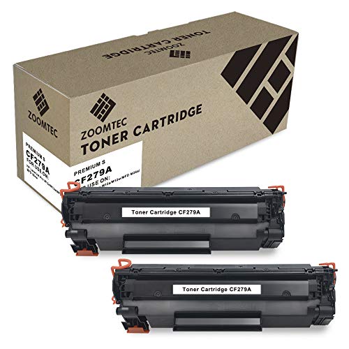 ZOOMTEC 79A CF279A Cartucho de Toner Compatible para HP LaserJet Pro M12a M12w MFP M26a M26nw (2 Negro)