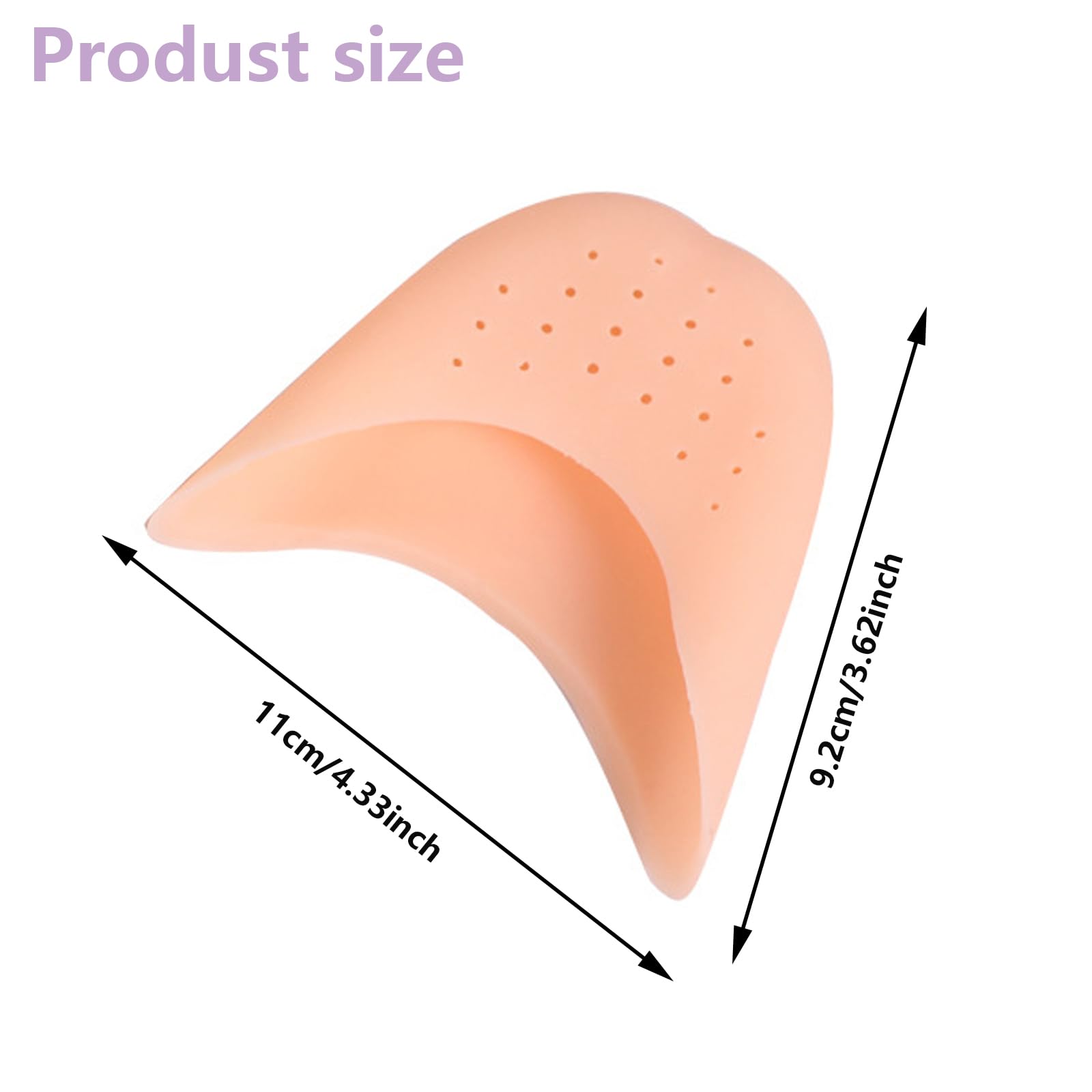Salvapunte in Silicone Gel Salva Punte,2 Paia Salvapunte in Silicone,Piede Suggerimento Manicotto Per Proteggere Piedi,Copri Dita Salvapunta per Scarpe a Punta Ballet e Danza Classica