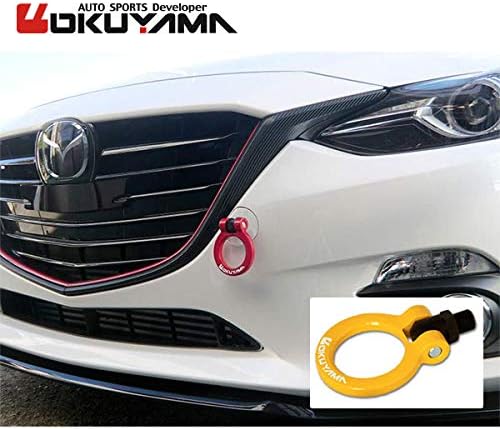 OKUYAMA オクヤマ フリップアップトーイングフック イエロー フロント アクセラ BM2FS