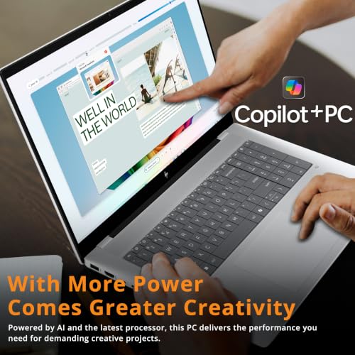 Image of HP OmniBook X 17.3 inch FHD Touchscreen Laptop, Intel Ultra 7 256V, 16GB RAM, 3TB Storage (2TB SSD+1TB Docking Station), GeForce RTX 4050, Backlit Keyboard, Copilot+ PC, Wi-Fi 7, Win 11 Pro, Silver